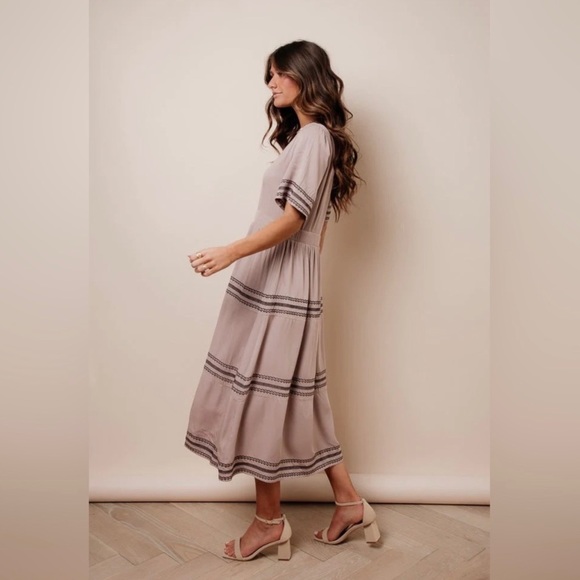 NWT Bohme Priscilla Dress in Mauve - Picture 1 of 3